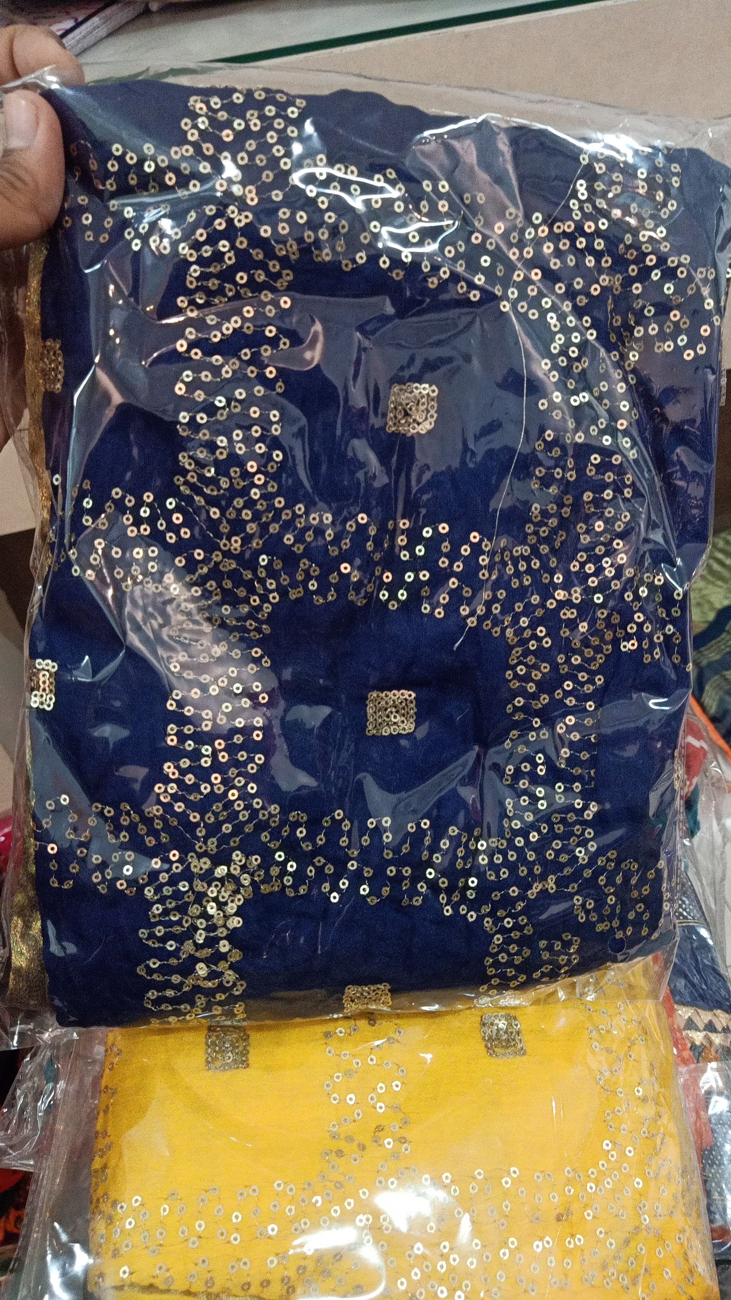 Navy blue Dupatta