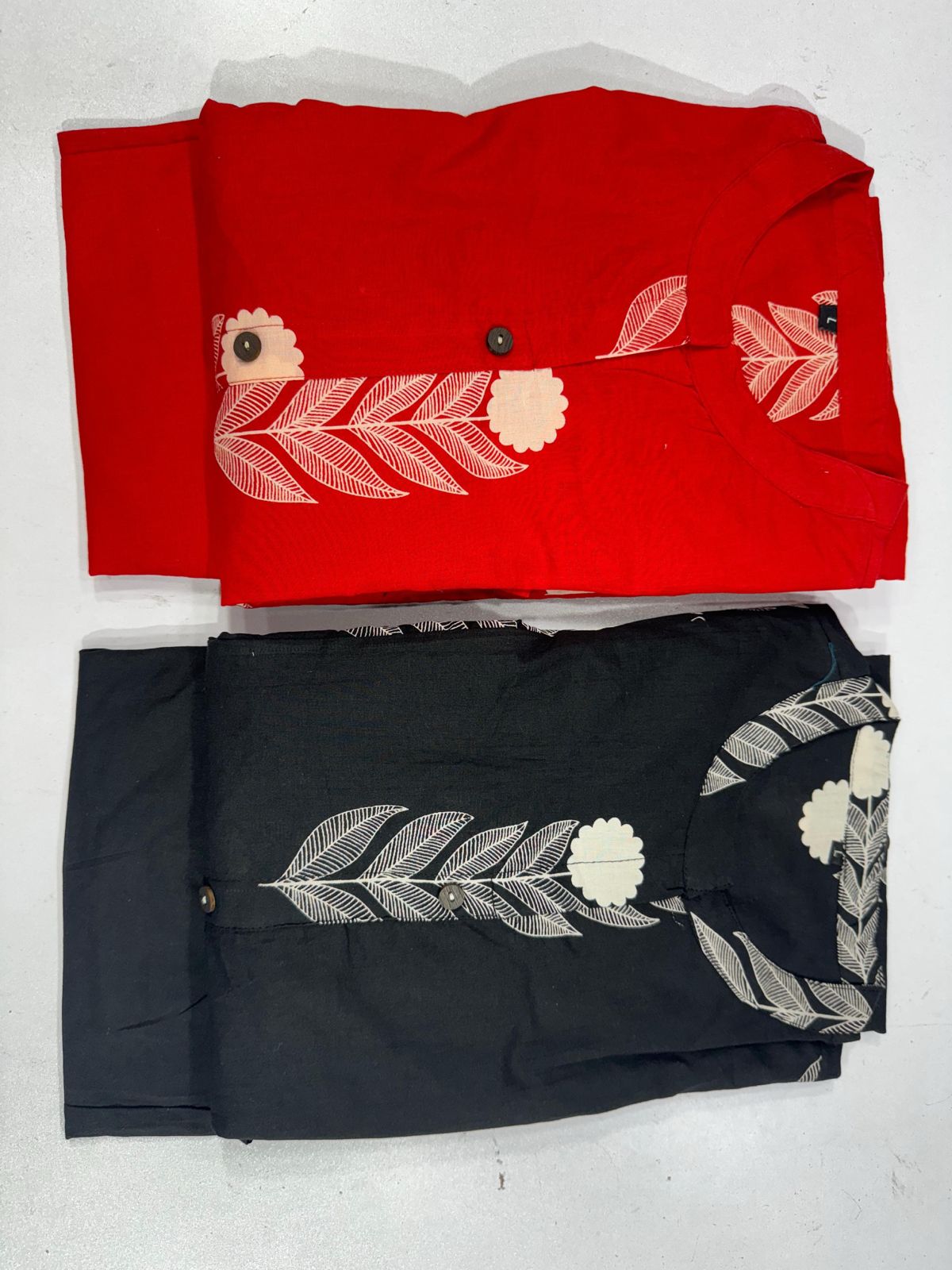 Black and Red Bold cotton coord sets