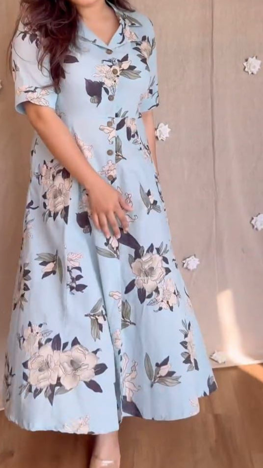 Soft Premium cotton Floral MIDI