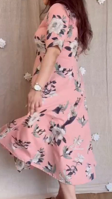 Soft Premium cotton Floral MIDI