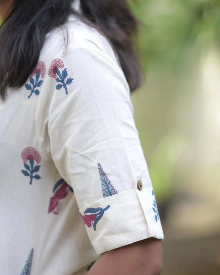 White Cotton Coord Set