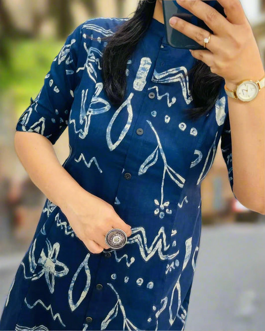 Printed co-ord set - Blue