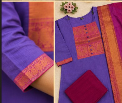 PurpleVoilet Kanchi Cotton traditional 3PC set
