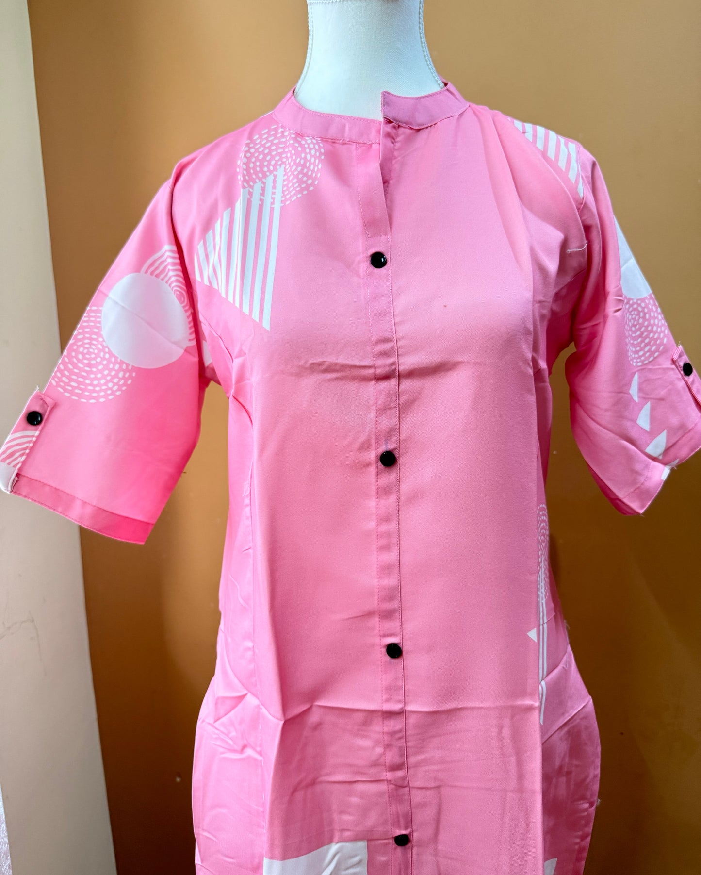 Printed co-ord set - Baby Pink