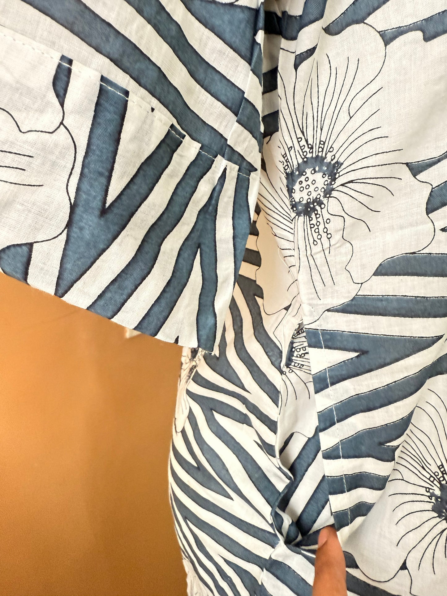 Printed co-ord set - Grey and White