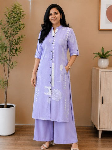 Printed co-ord set - Lavender