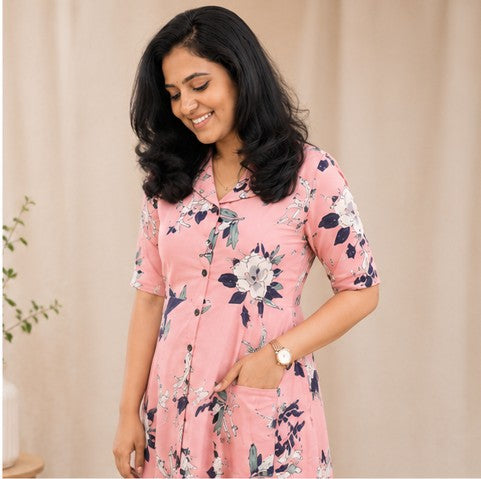 Soft Premium cotton Floral MIDI
