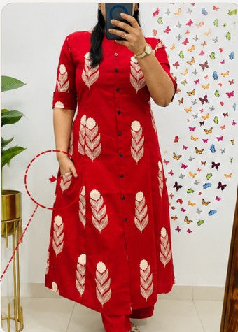 Black and Red Bold cotton coord sets