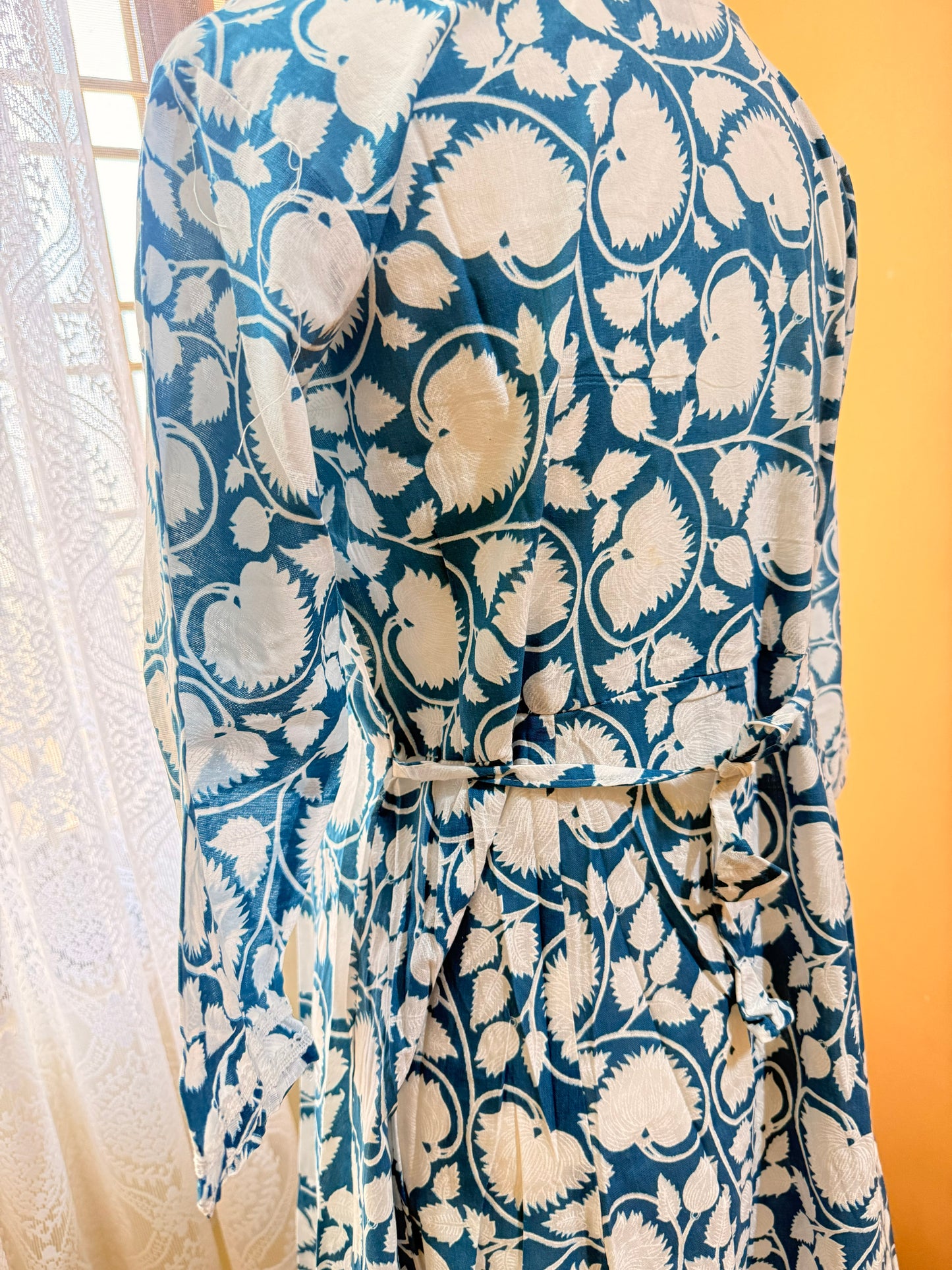 TealBlue Premium Cotton Printed Kurti, Pant, Dupatta set